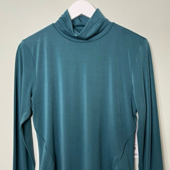 Lululemon Wundermost Ultra Soft Nulu Turtleneck Bodysuit Storm Teal XL NWT - Picture 6 of 14
